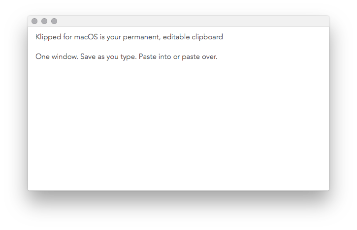 screenshot of Klipped for macOS